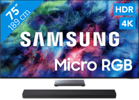 Samsung Micro RGB 75" R95H (2026) + Samsung HW-QS90H (2026)