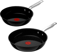 Tefal Experience Ceram Fusion Core inductie koekenpannenset 2-delig