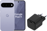 Google Pixel 11 512GB Blauw 5G + BlueBuilt Oplader met Usb C Poort 30W Zwart