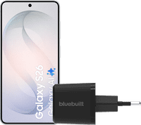 Samsung Galaxy S26 512GB White 5G + BlueBuilt Charger 45W Black