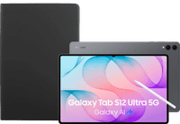 Samsung Galaxy Tab S12 Ultra 14,6 inch 512GB Wifi + 5G Grijs + BlueBuilt Book Case Zwart