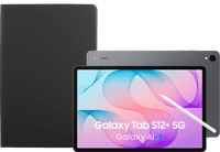 Samsung Galaxy Tab S12 Plus 12,6 inch 256GB Wifi + 5G Grijs + BlueBuilt Book Case Zwart