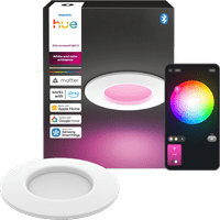 Philips Hue Recessed Spot Light Slim - White and Color 90mm - White