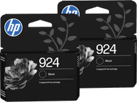 HP 924 Cartridge Black Duo Pack