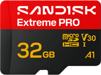 SANDISK Extreme PRO microSDHC 32GB 90MB/s
