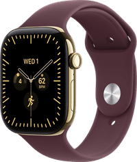 Apple Watch Series 12 Cellular 46mm Titanium Goud Sportband S/M