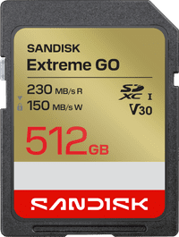 SANDISK Extreme GO SDXC 512GB 230MB/s