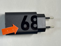 Motorola Power Delivery Oplader 68W Zwart + Usb C Kabel 1m Zwart Kunststof