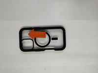 OtterBox Defender XT iPhone 16 Back Cover with MagSafe Magnet Transparent with Black Belt