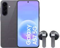 Samsung Galaxy A57 128GB Grijs 5G + Samsung Galaxy Buds4 Zwart Samsung Galaxy A57