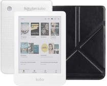 Kobo Clara Colour Wit + BlueBuilt Book Case Zwart Waterdichte e-reader