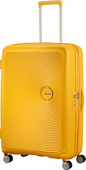 American Tourister Soundbox Expandable Spinner 77cm Golden Yellow Harde koffer