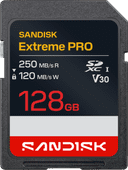 SANDISK Extreme PRO SDXC 128GB 120MB/s 128GB SD kaart