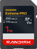 SANDISK Extreme PRO SDXC 1TB 170MB/s Geheugenkaart
