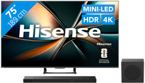 Hisense 75" ULED Mini-Led U7Q (2025) + Hisense AX3120Q 75 inch tv