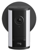 Ring Spotlight Camera Pro 2e Generatie Stekker Zwart Ring camera voor een kleine tuin