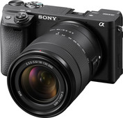 Sony Alpha A6400 + E 18-135mm f/3.5-5.6 OSS Camera met microfoonaansluiting