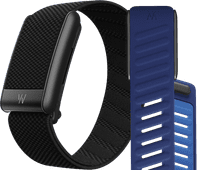 WHOOP 5.0 Peak Zwart Abonnement 1 Jaar + WHOOP 5.0 SportFlex Band Blauw Vakantiegeld 2026 Telefoon, Smartwatch & Accessoire deal