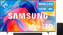 Samsung Mini-led 75" M73H (2026) + Samsung HW-B66CF (2025) Grote Samsung tv