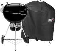 Weber Master-Touch Premium E-5770 Zwart + Weber Premium Hoes 57 centimeter Weber barbecue 57 cm