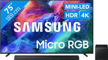 Samsung Micro RGB 75" R85H (2026) + Samsung HW-QS700F (2025) 75 inch tv