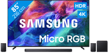 Samsung Micro RGB 85" R85H (2026) + Samsung HW-Q930H (2026) Samsung tv voor gaming