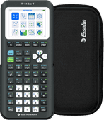Texas Instruments TI-84 Evo-T Graphing Calculator + Calculator Case Black Bundle 