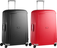 Coolblue Samsonite S'Cure Spinner 75cm Black/Crimson Red kofferset aanbieding