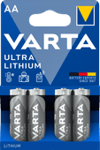 Varta Ultra Lithium AA Blister 4 stuks Batterij