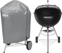 Weber Original Kettle 57 cm Zwart + Weber Hoes 57 cm Barbecue cadeau