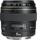 Canon EF 85mm f/1.8 USM Lenzen voor Canon spiegelreflexcamera