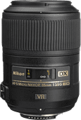 Nikon AF-S 85mm f/3.5G ED VR DX Micro Lenses for an SLR camera