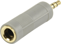 Bandridge Hoofdtelefoonadapter 6,3 mm naar 3,5 mm Jack kabel