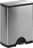 Simplehuman Rectangular Classic GFT 30 + 16L Stainless Steel duo trash can