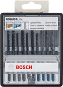Bosch Robust Line 10-delige Decoupeerzaagbladenset (universeel) Decoupeerzaagblad