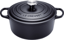 Le Creuset Signature Ronde Braadpan 24 cm Mat Zwart Le Creuset braadpan