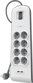 Belkin Surge Protector 8 outlet 2 meter 2x usb Stekkerdoos