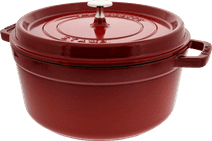 Staub Ronde Stoof-/Braadpan 26 cm Kersenrood Staub braadpan