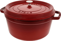 Staub Ronde Stoof-/Braadpan 28 cm Kersenrood Staub braadpan