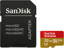 SanDisk MicroSDHC Extreme 32GB 60MB/s 32 GB Sandisk Micro SD kaart
