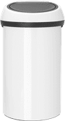 Brabantia Touch Bin 60L White white trash can