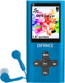 Difrnce MP1851 4GB Blauw Difrnce mp3 speler