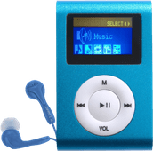 Difrnce MP855 4GB Blauw Sport MP3 speler