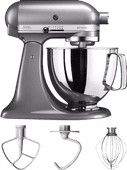 KitchenAid Artisan Mixer 5KSM125 Contourzilver Keukenmixer voor kleine tot middelgrote bereidingen