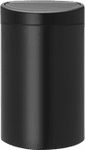 Brabantia Touch Bin 40 Liter Matt Black Brabantia Touch Bin 40 liter prullenbak