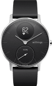 Withings Steel HR Zilver/Zwart 36 mm Zilveren horloge