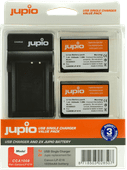 Jupio Kit: Battery LP-E10 (2x) + USB Single Charger Jupio accu voor camera