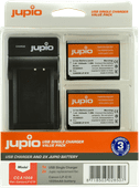 Jupio Kit: Battery LP-E10 (2x) + USB Single Charger Camera accu