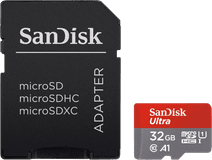 SanDisk MicroSDHC Ultra 32GB 25MB/s Sandisk geheugenkaart