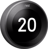 Google Nest Learning Thermostat V3 Premium Zwart Thermostaat geschikt voor vloerverwarming